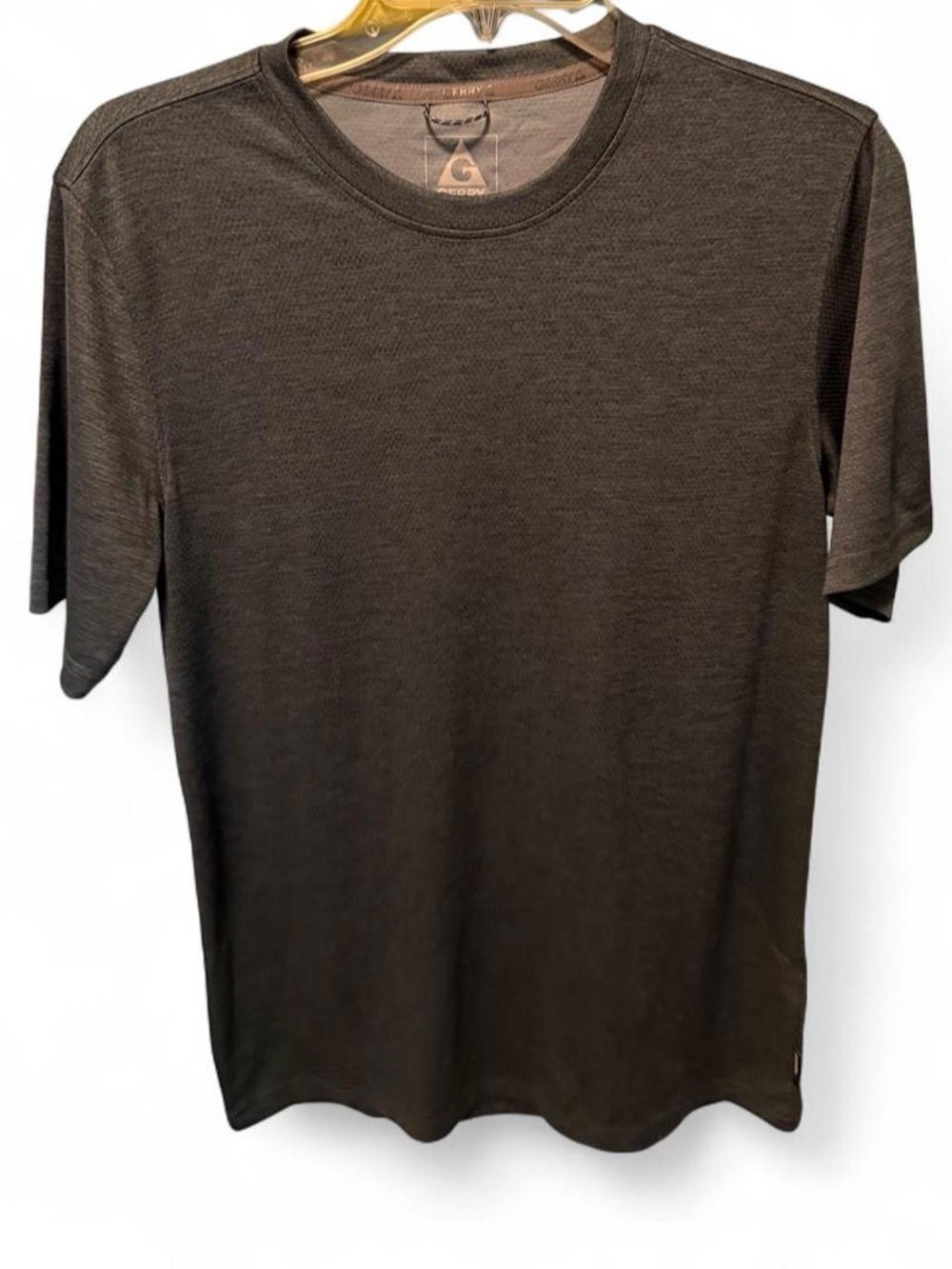 Set of 2- Gerry Collection Men’s Crewneck Performance T-Shirt - Grey and Black